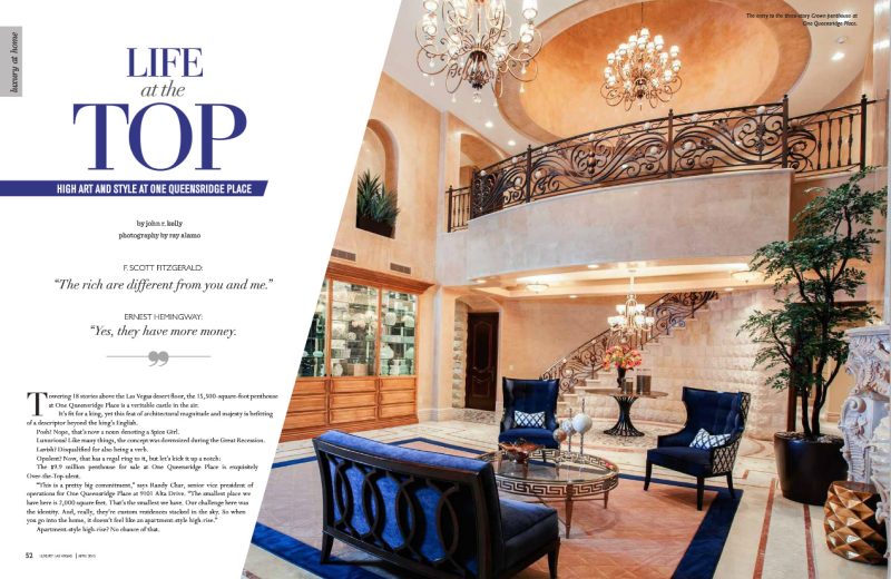 Luxury Architecture Editorial - Luxury Vegas luxury One Queensridge